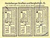 Rabatt-Fahrkarte für Rhein-Neckar-Verkehr in Heidelberg (RNV), die Rückseite (1938)