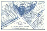 Rezept-Briefumschlag: Kopenhagen Raadhusapoteket (1948)