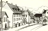 Rezept-Briefumschlag: Odense Skibhuslinie auf Skibhusvej (1932)