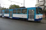 Riga Straßenbahnlinie 7 mit Triebwagen 35130 auf Aspazijas bulvāris (2012)