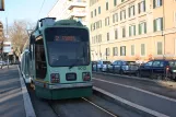 Rom Straßenbahnlinie 2 mit Niederflurgelenkwagen 9012 am Pinturicchio (2009)