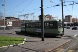 Rom Straßenbahnlinie 5 mit Gelenkwagen 7071 nahe bei Porta Maggiore (2010)