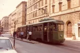 Rom Straßenbahnlinie 5 mit Gelenkwagen 7079 am Termini Farini (1981)