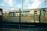 Rostock Beiwagen 946 auf der Seitenbahn bei Marienehe (1995)