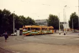Rotterdam Straßenbahnlinie 5 mit Gelenkwagen 363 am Centraal (1981)