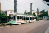 Saint-Étienne Straßenbahnlinie T3 mit Niederflurgelenkwagen 930 am Bellevue (2007)