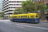 San Francisco F-Market & Wharves mit Triebwagen 1010 am Market & 5th (2010)