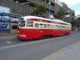 San Francisco F-Market & Wharves mit Triebwagen 1050 am Beach & Jones (2023)