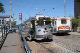 San Francisco F-Market & Wharves mit Triebwagen 1060 auf Railway Museum (2010)