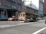 San Francisco Kabelstraßenbahn California mit Kabelstraßenbahn 54 am California & Van Ness (2009)