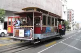 San Francisco Kabelstraßenbahn Powell-Hyde mit Kabelstraßenbahn 21 auf Powell Street (2010)