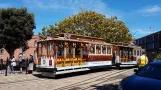 San Francisco Kabelstraßenbahn Powell-Hyde mit Kabelstraßenbahn 23 am Hyde & Beach (2021)