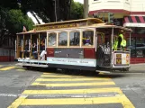 San Francisco Kabelstraßenbahn Powell-Hyde mit Kabelstraßenbahn 28 am Hyde & Jackson (2023)