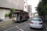 San Francisco Kabelstraßenbahn Powell-Mason mit Kabelstraßenbahn 19 auf Market & 5th (2010)