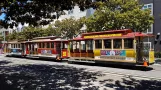 San Francisco Kabelstraßenbahn Powell-Mason mit Kabelstraßenbahn 7nah Cable Car Museum (2021)