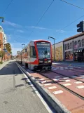 San Francisco Straßenbahnlinie T Third Street mit Gelenkwagen 2006 am 4th & Brannan (2023)