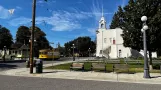 San Jose History Park Linie mit Triebwagen 143 auf Senter Rd (2022)