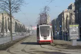 Sankt Petersburg Straßenbahnlinie 29 mit Triebwagen 1350 auf Moskowskaya Prospekt (2012)