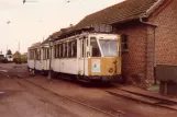 Schepdaal Triebwagen 4550 vor dem Depot Buurtspoorwegmuseum Schepdaal (1981)