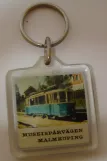 Schlüsselanhänger: Malmköping Museumslinie mit Triebwagen 190 am Malmköping (1995)