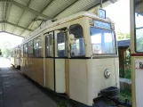Schönberger Strand Triebwagen 195 in der Lagerhalle Tramport (2023)