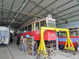 Schönberger Strand Triebwagen 3006 während der Restaurierung Museumsbahnen Schönberger Strand (2017)