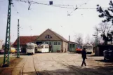 Schöneiche bei Berlin Beiwagen 124 am Depot Dorfstraße (1994)