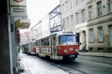 Schwerin Straßenbahnlinie 2 mit Triebwagen 259nah Marienplatz (1994)