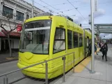 Seattle South Lake Union mit Niederflurgelenkwagen 403 am S Jackson St & 5th Ave S (2016)