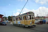 Skælskør Museumslinie mit Triebwagen 608 am Havnepladsen (2011)