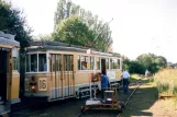 Skælskør Museumslinie mit Triebwagen 608 am Sporvognsremisen (2007)