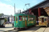 Skjoldenæsholm Meterspur mit Triebwagen 213 am Das Straßenbahnmuseum (2014)