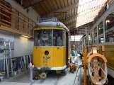 Skjoldenæsholm Triebwagen 1 während der Restaurierung Das Straßenbahnmuseum (2022)