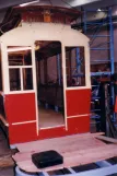 Skjoldenæsholm Triebwagen 12 während der Restaurierung Odense (1989)