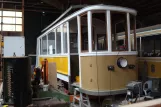 Skjoldenæsholm Triebwagen 261 während der Restaurierung Das Straßenbahnmuseum (2016)