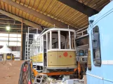 Skjoldenæsholm Triebwagen 261 während der Restaurierung Das Straßenbahnmuseum (2017)