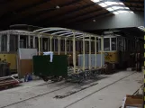 Skjoldenæsholm Triebwagen 359 während der Restaurierung Das Straßenbahnmuseum (2022)