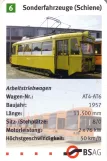 Spielkarte: Bremen Arbeitswagen AT 6 vor BSAG - Zentrum (2006)