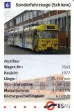 Spielkarte: Bremen Gelenkwagen 3561 "Roland der Riese" am Depot Gröpelingen (2006)