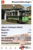 Spielkarte: Bremen Triebwagen 49 "Grüne Minna" vor dem Depot Sebaldsbrück (2006)