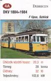 Spielkarte: Debrecen Triebwagen 1884 im Debrecen (2014)