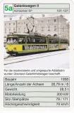 Spielkarte: Karlsruhe Straßenbahnlinie 1 mit Gelenkwagen 106 auf Marktplatz (2002)