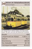 Spielkarte: Karlsruhe Straßenbahnlinie 1 mit Triebwagen 134 Bahnen der Wirtschaftswunderzeit Breitraunwagen 134 (2002)