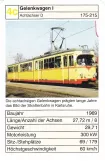 Spielkarte: Karlsruhe Straßenbahnlinie 5 mit Gelenkwagen 194 Gelenkwagen I. Achtachser D (2002)