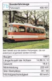 Spielkarte: Karlsruhe Triebwagen 490 Sonderfahrzeuge Partywagen (2002)
