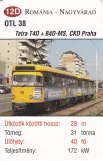 Spielkarte: Oradea Straßenbahnlinie 2 mit Triebwagen 38 (2014)