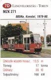 Spielkarte: Toruń Triebwagen 271 (2014)