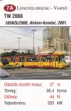Spielkarte: Warschau Straßenbahnlinie 9 mit Triebwagen 2088 auf Marszałkowska (2014)
