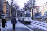 Stettin Straßenbahnlinie 12 mit Gelenkwagen 601 auf Marszałka Józefa Piłsudskiego (2003)