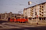 Stettin Straßenbahnlinie 3 mit Triebwagen 290 auf aleja Niepodległości (1984)